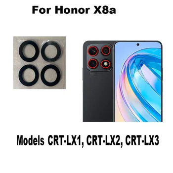 Оригинальный Новый Стеклянный Объектив Задней Камеры Для Huawei Honor X8a Стекло Задней Камеры С Клейкой Наклейкой Клей CRT-LX1, CRT-LX2, CRT-LX3 Изображение