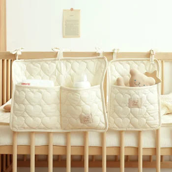Подвесные сумки для хранения детской кроватки, переносная сумка для хранения детской кроватки, многофункциональное детское постельное белье, сумка для подгузников, сумка для коляски для новорожденных, Изображение