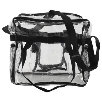 Прозрачная сумка для безопасности стадиона, путешествий и спортзала, прозрачная сумка для работы, спортивных игр и концертов Изображение