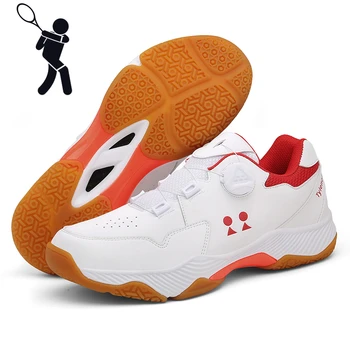 Профессиональная теннисная обувь Унисекс Дышащая теннисная обувь для тренировок Прочная и нескользящая обувь для настольного тенниса Кроссовки для бадминтона Мужские Изображение