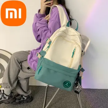 Рюкзак Xiaomi, свежий и универсальный Модный женский рюкзак для студенток колледжа, рюкзак большой емкости Изображение