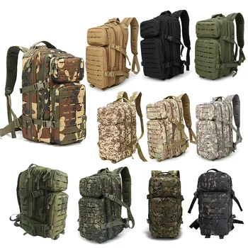 Спортивная сумка для активного отдыха, походная сумка, рюкзак, Камуфляжный рюкзак, боевой камуфляж, тактический рюкзак Molle 30L Изображение