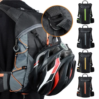 Спортивная сумка-рюкзак с гидратацией, устойчивая к разрывам для альпинизма, марафона, путешествия, Светоотражающая полоса, сумка для воды для шоссейного велосипеда, велоспорта Изображение