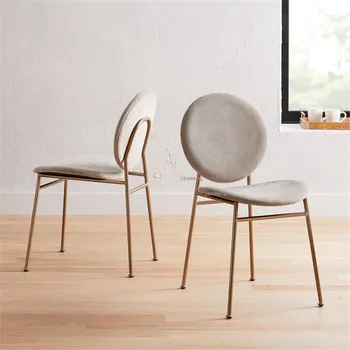 Столовые стулья Nordic Home с дизайнерской спинкой для отдыха, Обеденные стулья для магазина десертов, Современная мебель для гостиной, Модный стул TG Изображение