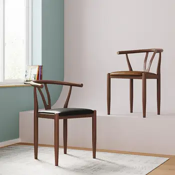 Стулья для столовой в гостиной Шезлонг Игровой Мобильный Обеденный стул в скандинавском стиле Кухонные Шезлонги Из салона Дизайнерской мебели YYY8XP Изображение