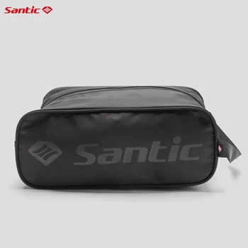 Сумка для хранения велосипедной обуви Santic, сумка для коллекции MTB велосипедов, Технологичная ткань, водонепроницаемая пылезащитная обувь, Портативный рюкзак Изображение