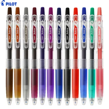 Шариковые ручки Pilot Juice 0,5 мм с выдвижными гелевыми чернилами, набор из 6/12/24/36 цветов, ручка Extra Fine Point, разных цветов для дневника Изображение