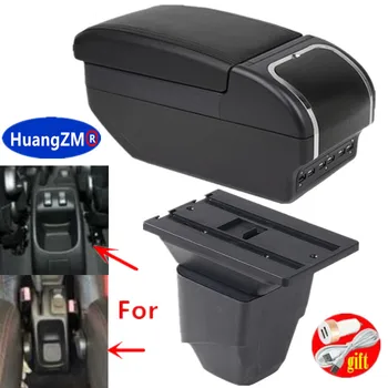 Ящик для хранения центральной консоли автомобиля для Peugeot 206 207, подлокотник, USB-пепельница для зарядки Изображение